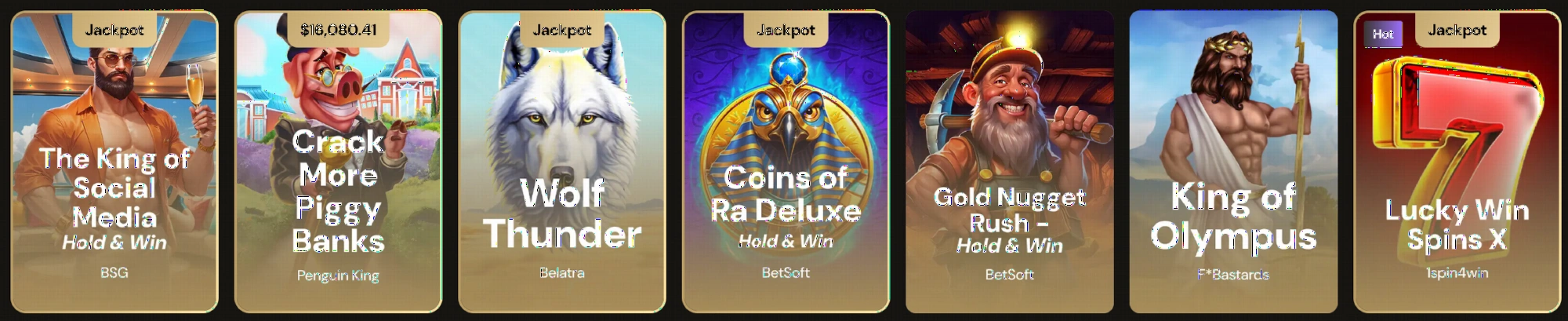 Jackpot slot games at Lucky Ones Casino